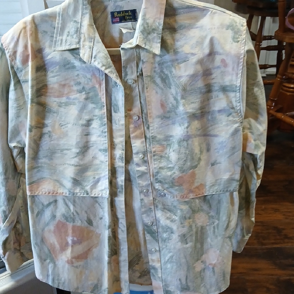 Pastel Watercolor Print Women's Blazer Jacket - Multicolor
